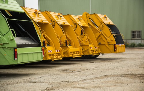 Professional waste clearance team working on a Forestgate construction site