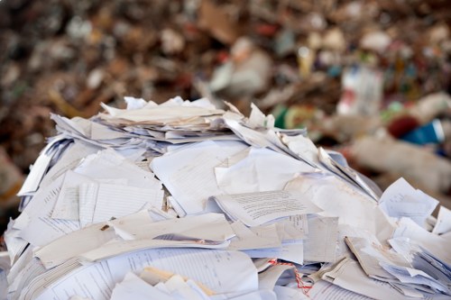 Report showing recycling percentage and carbon savings for office clearance