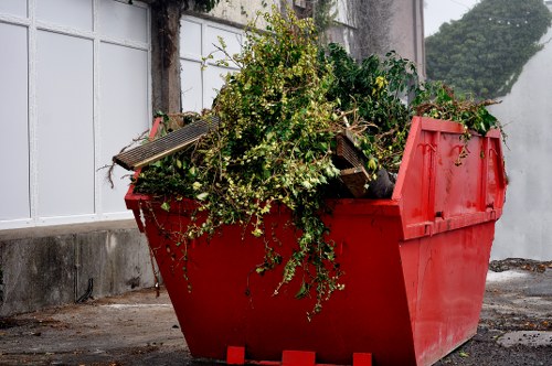 Recycling bins in Forestgate neighborhood